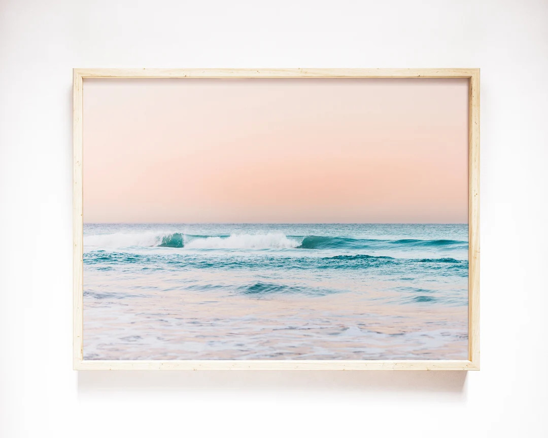 Sunrise Photography, Coastal Printable, Large Ocean Art, Beach Print, Ocean Wall Art, Boho Beach ... | Etsy (US)