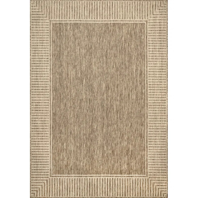Alegre Indoor / Outdoor Area Rug in Tan | Wayfair North America