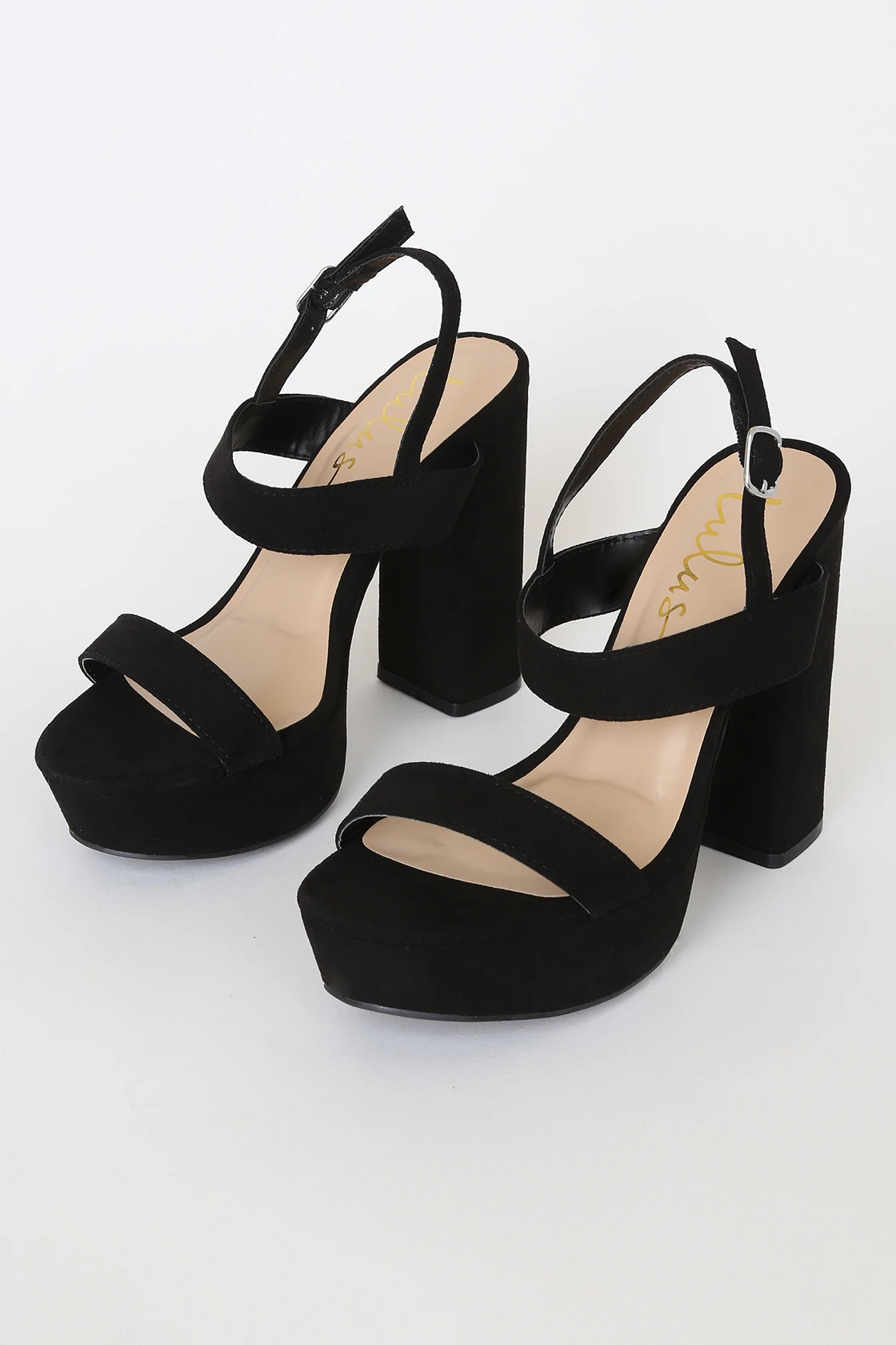 Acee Black Suede Platform Heels | Lulus (US)