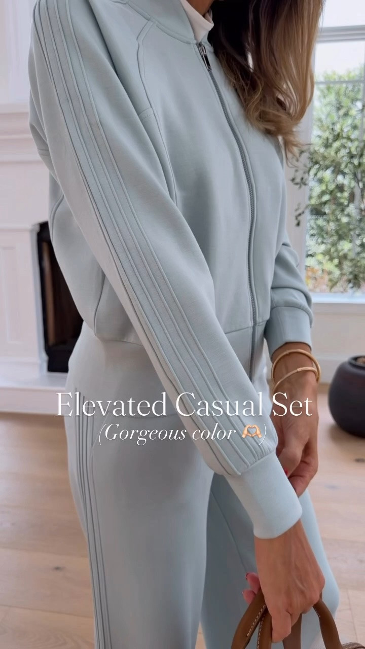 Casual but make it elevated 👌🏻🫶🏻
This set is stunning. Wearing a size small , and long version on pants. I am 5’9” for your reference . Use code: ALINEXSPANX for 15% off for your first time purchase 
.

#LTKOver40 #LTKTravel #LTKTall