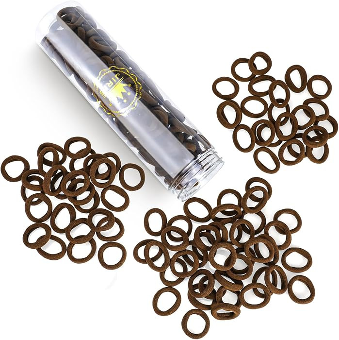 100PCS Hair Ties for Women And Kids, Seamless Thick Hair Bands, Elastic Baby Hair Ties No Damage ... | Amazon (US)