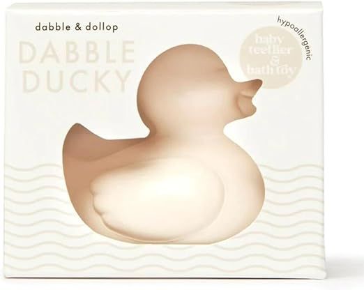 Dabble & Dollop Ducky Toy Teether - Latex-Free, Odor-Free, Phthalate & BPA Free, Dishwasher Safe,... | Amazon (US)