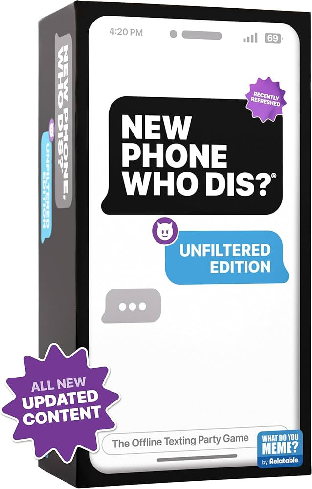 New Phone, Who Dis? by Relatable, The Offline Text Message Party Game, All New Updated Content, C... | Amazon (US)