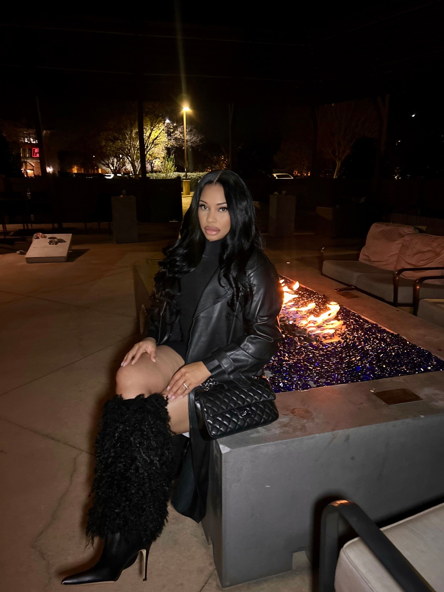 I love a black on black fit! 🥰 Date night outfit! 

#LTKootd #LTKHoliday #LTKBeauty