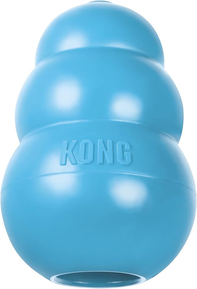 KONG - Puppy Toy - Natural Teething Rubber - Fun to Chew, Chase and Fetch ( Colors May Vary) | Amazon (US)