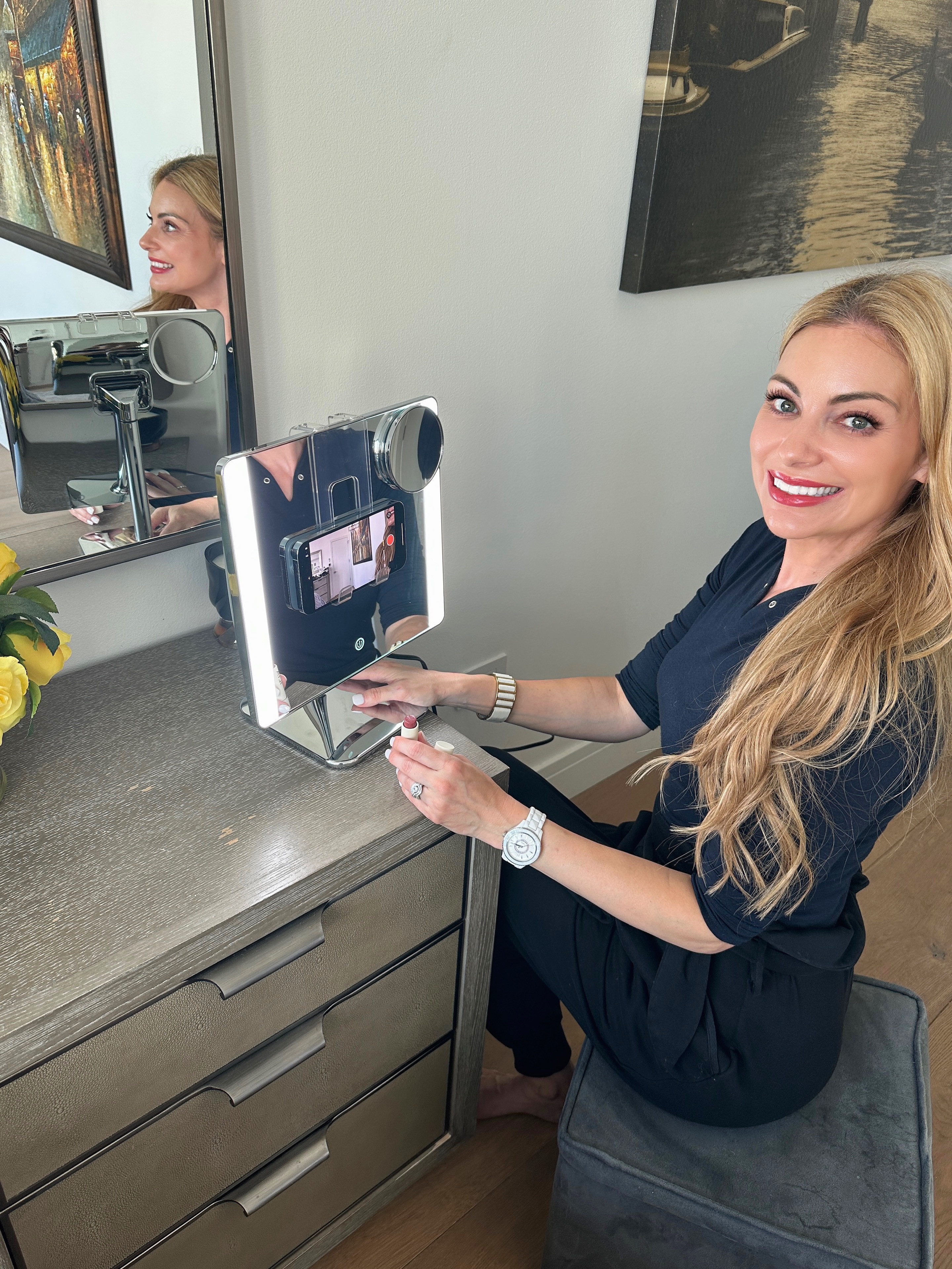 Get ready with better lighting the glam (and practical) way ✨💖 with this Conair tabletop LED makeup mirror! Designed with bright LED lighting and clear reflection, it helps make makeup, skincare, and grooming routines easier and more precise 👀💄. Perfect for vanities, bathrooms, or everyday beauty setups 👀✨. Trust me, this is one beauty essential you’ll use every single day 💕

#makeupmirror #ledmirror #beautyessentials #vanitysetup #makeuproutine #skincareessentials #glamroom #beautyfinds #selfcare #mirrorgoals #beautyinspo #dailyessentials #beautyroutine #ltkbeauty #ltkfinds #musthave #vanitydecor #gettingready #beautytools #modernliving #homeessentials #glowup 

 