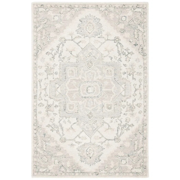 Barden Oriental Handmade Flatweave Wool Area Rug in Ivory/Beige | Wayfair North America