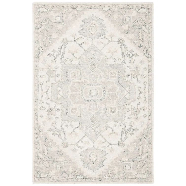 Barden Oriental Handmade Flatweave Wool Area Rug in Ivory/Beige | Wayfair North America