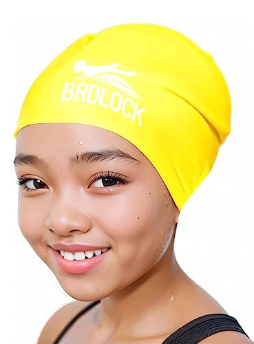 Swim Cap Kids Extra Large Swim Cap for Braids and Dreadlocks Waterproof Silicone Swimming Caps for Girls Boys Children Youth Teen Large Swim Hat for Long Hair Thick Curly Hair Weavs Afro Hair | Amazon (US)
