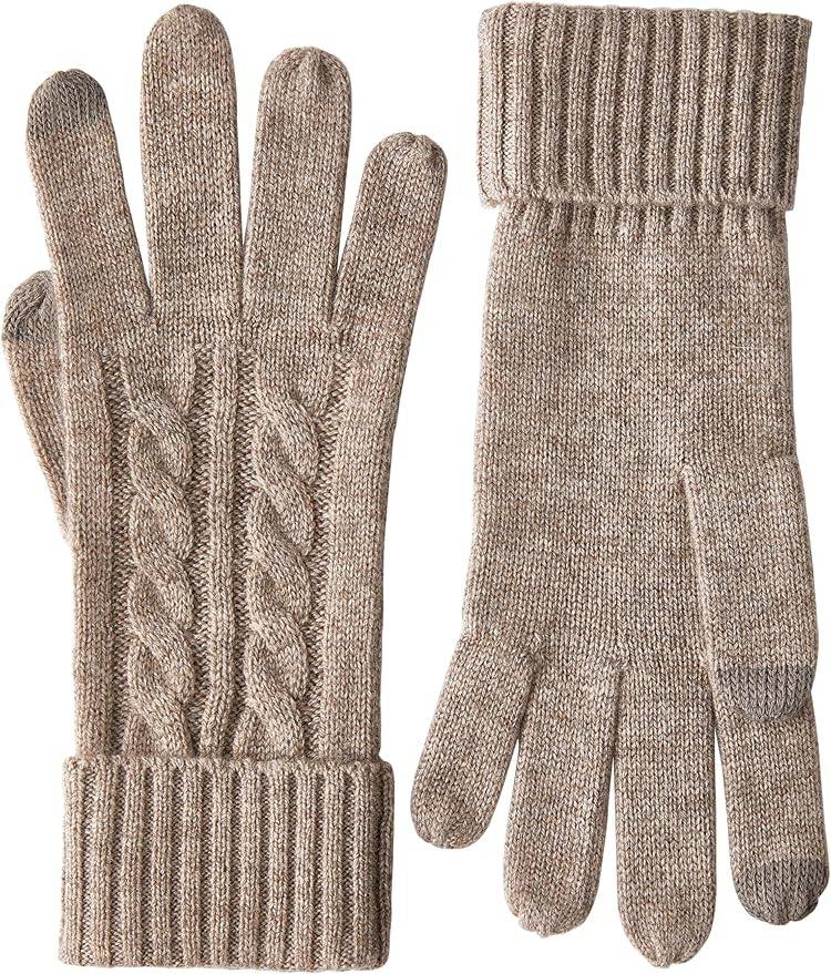 VIKIDEER Touchscreen 100% Pure Cashmere Gloves Women Ladies Soft Knit and Long Ribbed Cuffs | Amazon (US)