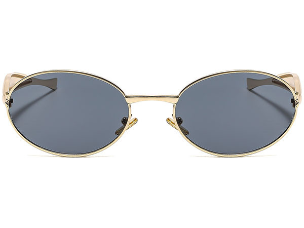 Long Keeper Retro Metal Oval Sunglasses for Women Men Trendy 70s Sardine Sun Glasses Slim Oval Sh... | Amazon (US)