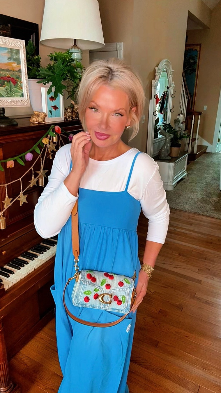 This Free People jumpsuit is that throw-on-and-go piece that looks fantastic. Flowy, flattering, and comfy enough to chase grandbabies or grab dinner.

Paired it with my Coach Tabby 20 because a cherry moment never hurt anybody. 🍒

#LTKSpringSale #LTKgrwm #LTKActive