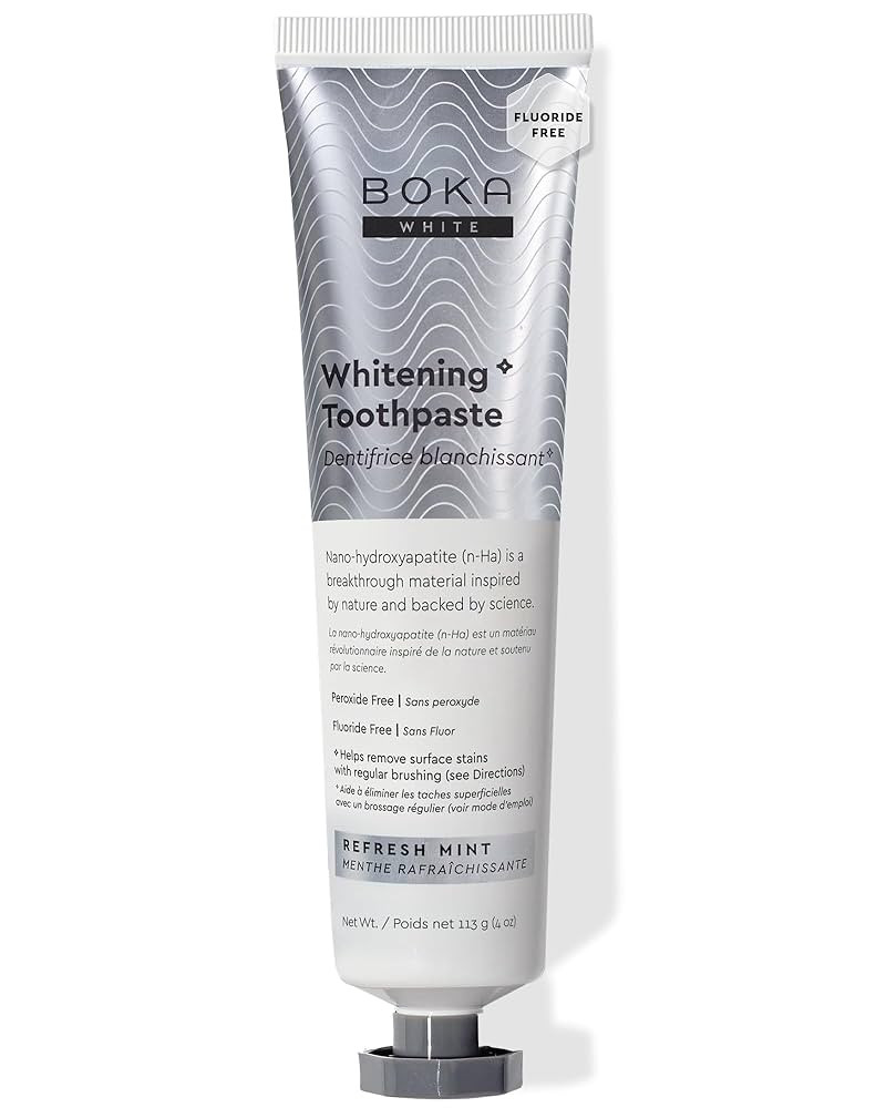 Boka Fluoride Free Toothpaste, Nano Hydroxyapatite Toothpaste, Appropriate for Sensitive Teeth, f... | Amazon (US)