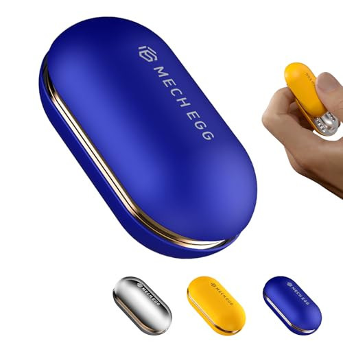 Metal Fidget Slider for Adults – Silky-Smooth Stress Relief Toy with Click Sounds Haptic Feedback, EDC Magnetic Fidget Toys Adults, Anxiety ADHD Focus Sensory Gift for Friends, Office & Travel (Blue) | Amazon (US)