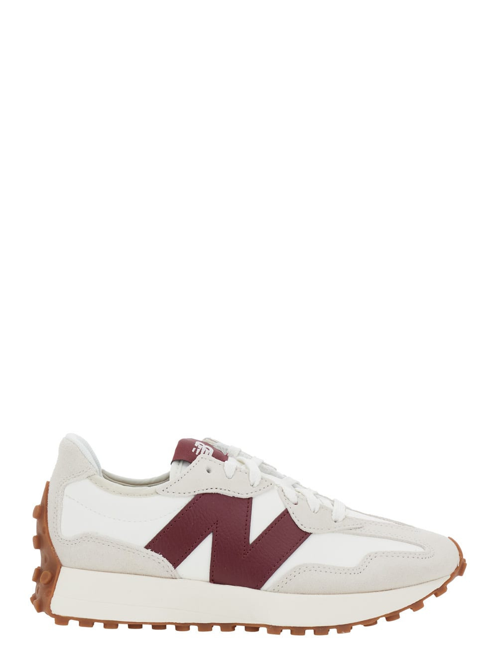 New Balance White Low Top Sneakers With Logo Detail On The Side In Suede Unisex | Italist.com US