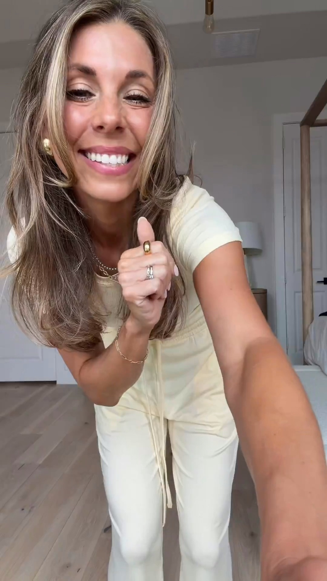 The cutest butter yellow Amazon set that I have in so many styles! The material is so soft and stretchy and I just love these matching sets for around the house and I even wear them out too! Wearing size small 



#LTKootd #LTKgrwm #LTKActive