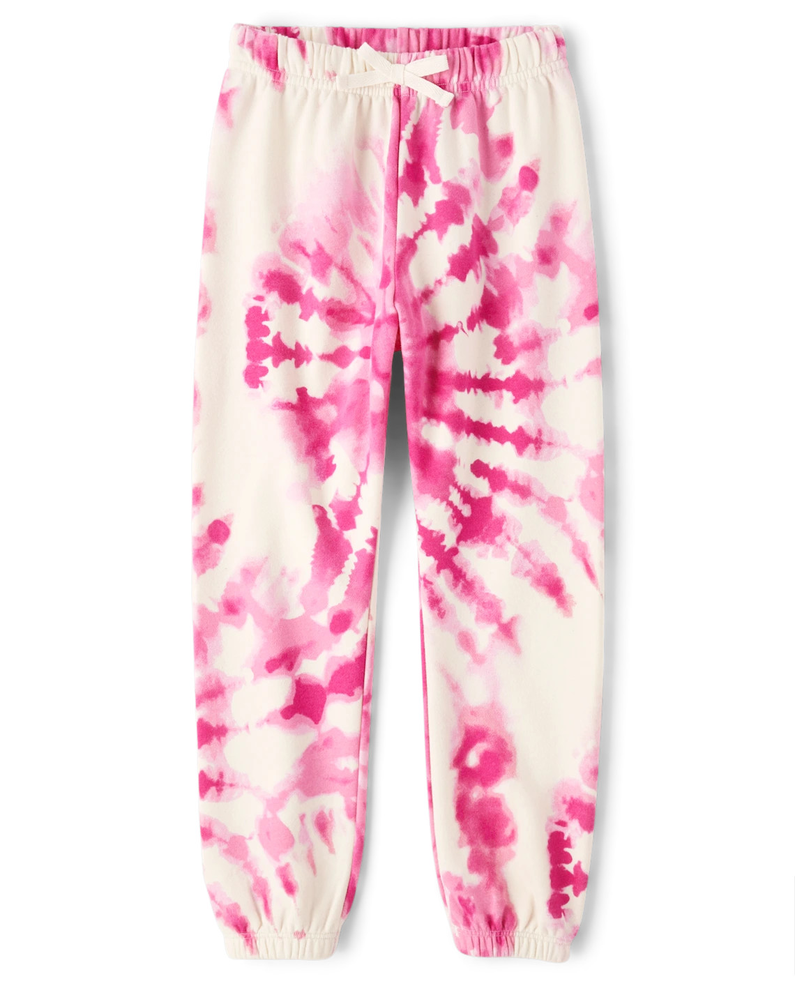 Girls Tie Dye Fleece Jogger Pants - pink | The Children's Place