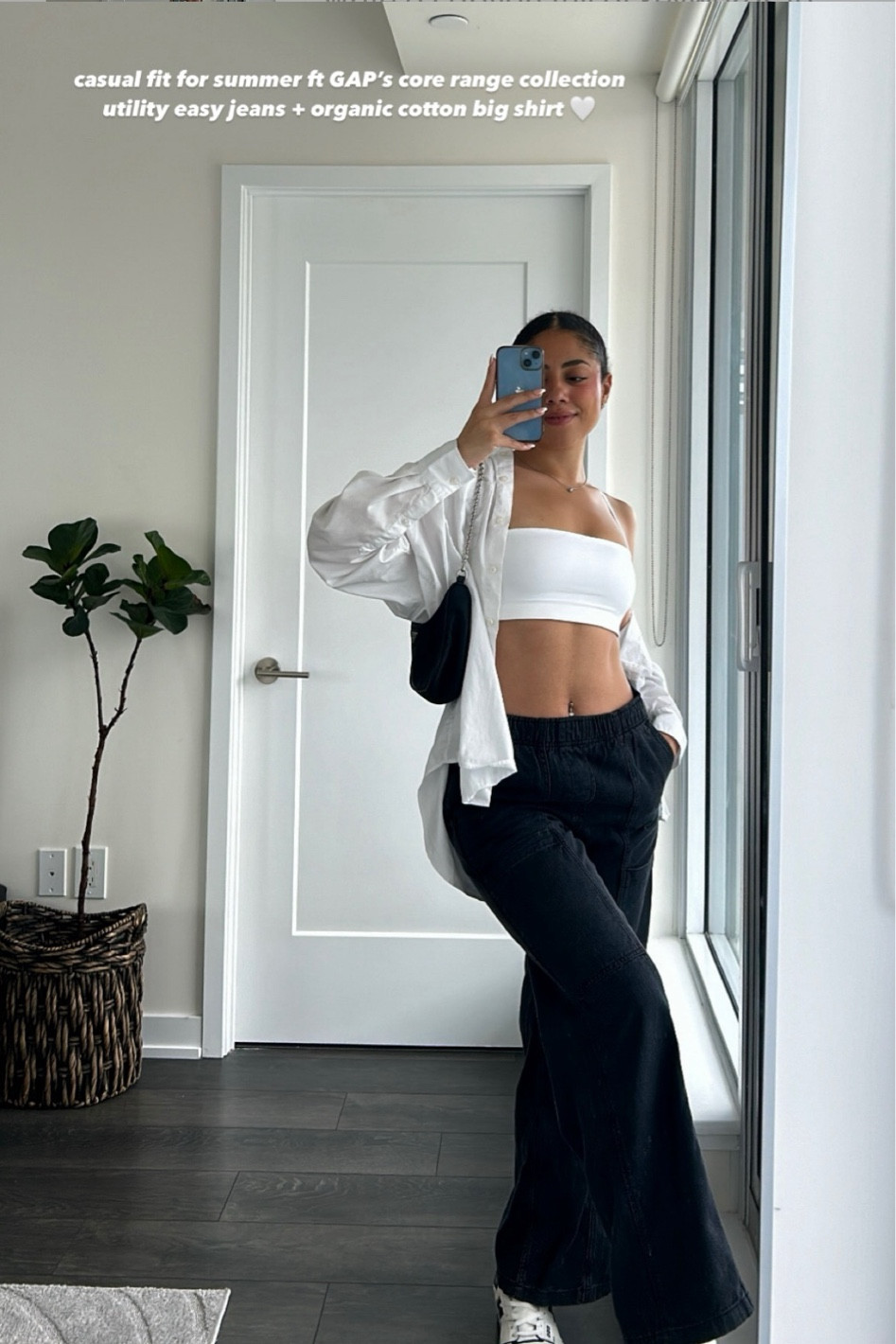 @GAP outfit details #ad
Organic Cotton Big Size Shirt Size S
High Rise Utility Jeans Size S
No-Show Bandeau Bralette Size M
#gapcanada #howyouweargap @shop.ltk #liketkit 

#LTKStyleTip #LTKBacktoSchool #LTKSeasonal