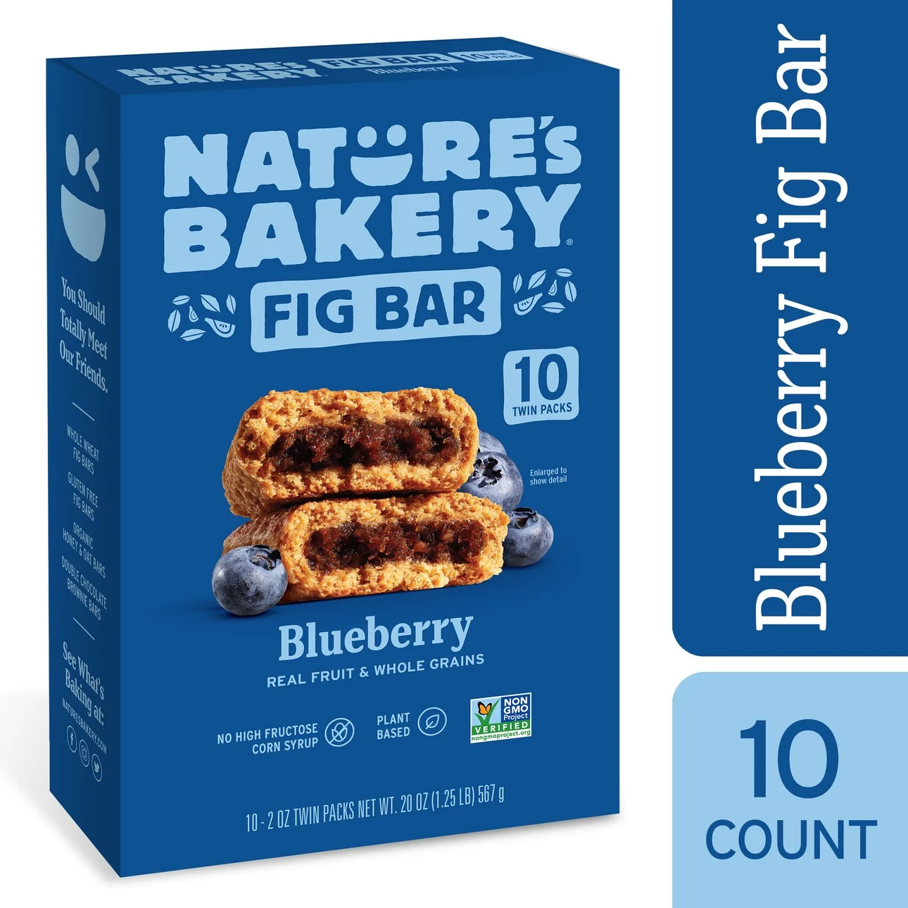 Nature's Bakery, Blueberry Fig Bars, 10 Twin Packs, 2 oz Each | Walmart (US)