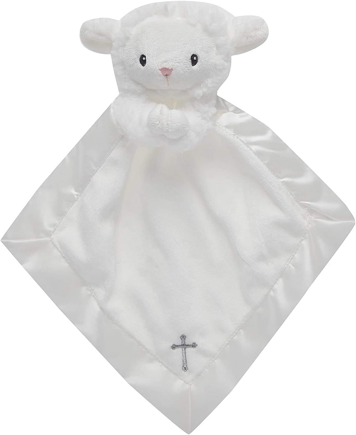 Baby Aspen Bedtime Blessings Lamb Lovie for Babies Security Blanket, Rattle, Newborn Baby Toy, Wh... | Amazon (US)