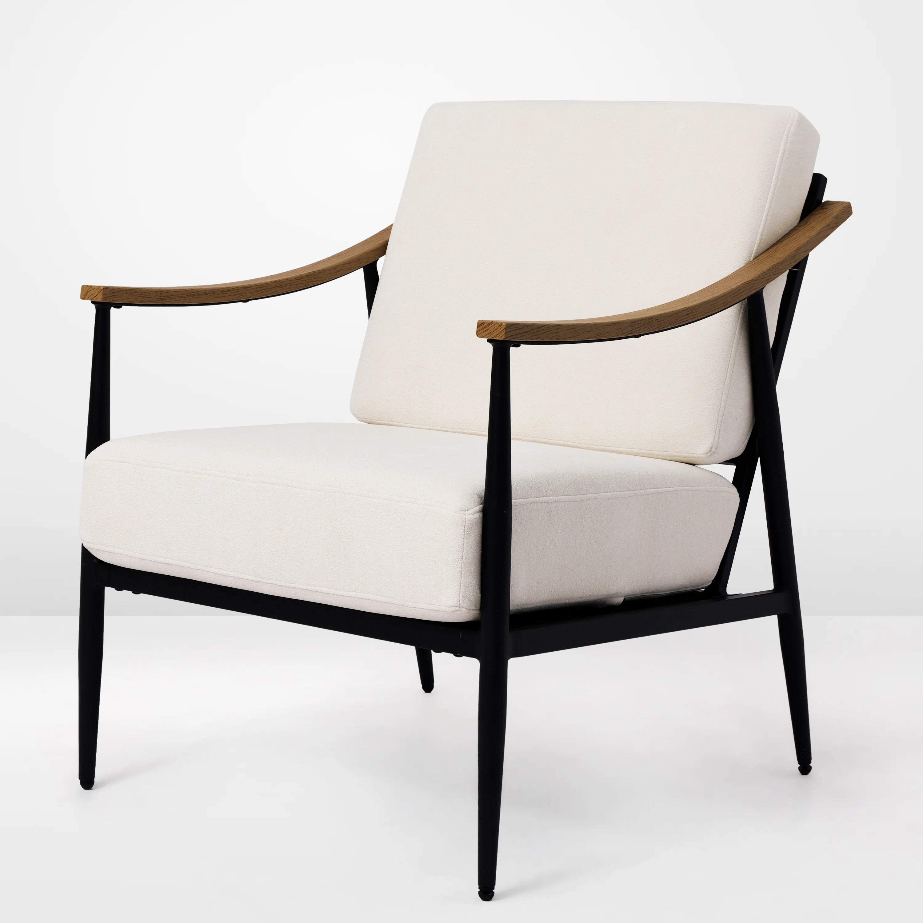 26'' Wide Mid-century Modern Lounge Chair Upholstered Deep Seated Accent Chair | Wayfair North America