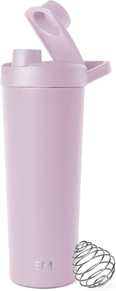 Simple Modern Stainless Steel Shaker Bottle with Ball 24oz | Metal Insulated Cup for Protein Mixe... | Amazon (US)