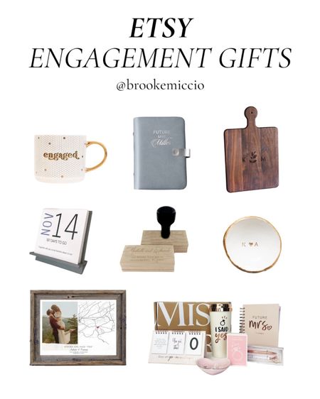 Etsy engagement gift ideas! I have given so many cute & custom gifts over the years from Etsy.  Tried to pull some ideas from various price points, too!💍

#LTKhome #LTKGiftGuide #LTKwedding
