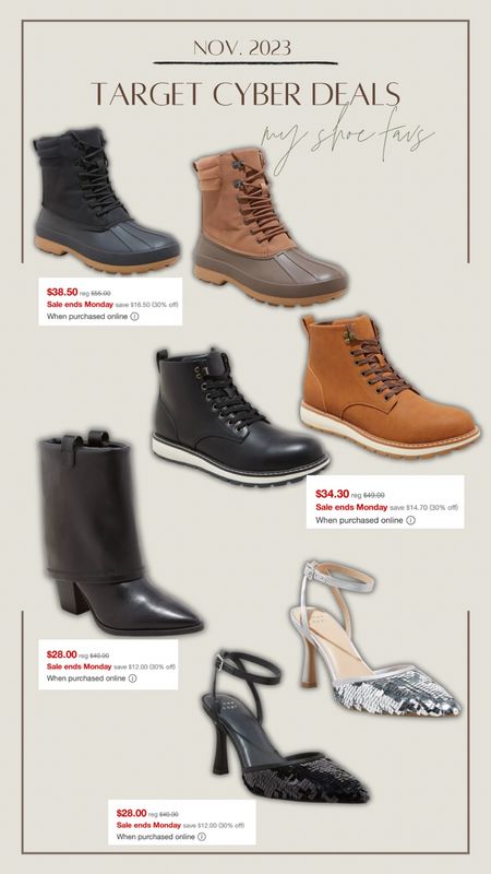 Cyber Monday shoe deals / sales🤎🌲 last day to save! These are all under $40 & great gift ideas! 

For her / for him / casual / shoes / casual / boots / heels / holiday / Holley Gabrielle 

#LTKCyberWeek #LTKshoecrush #LTKsalealert