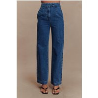 Rayne Wide Leg Denim Jeans - 90'S Blue I MESHKI I Size 14 | MESHKI US