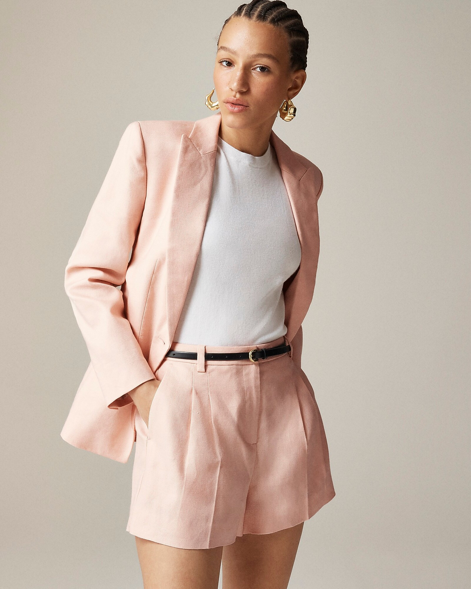 Lucia short in stretch linen blend | J. Crew US