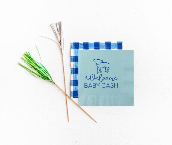 Lamb baby shower napkins Lamb shower decor Lamb baby shower | Etsy | Etsy (US)