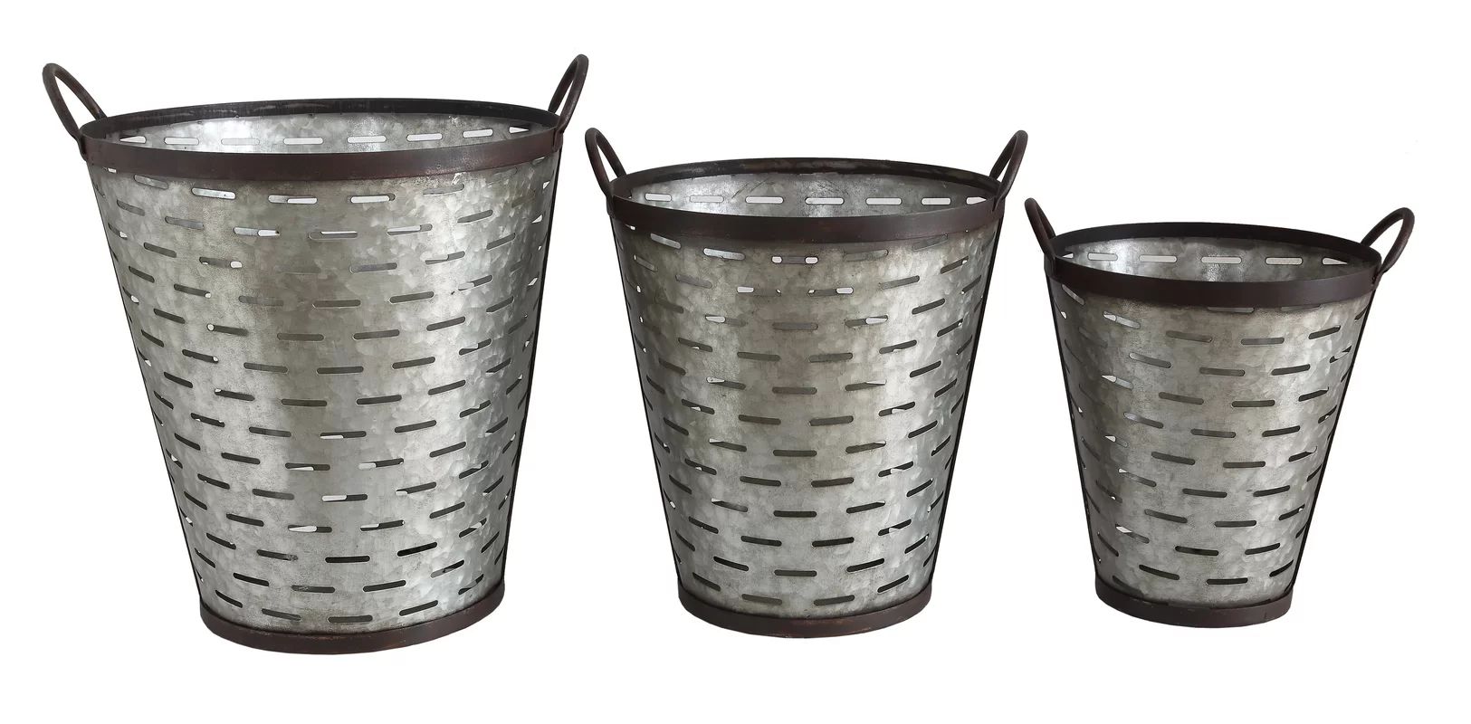 Iron Olive Bucket with Handle Set | Wayfair North America