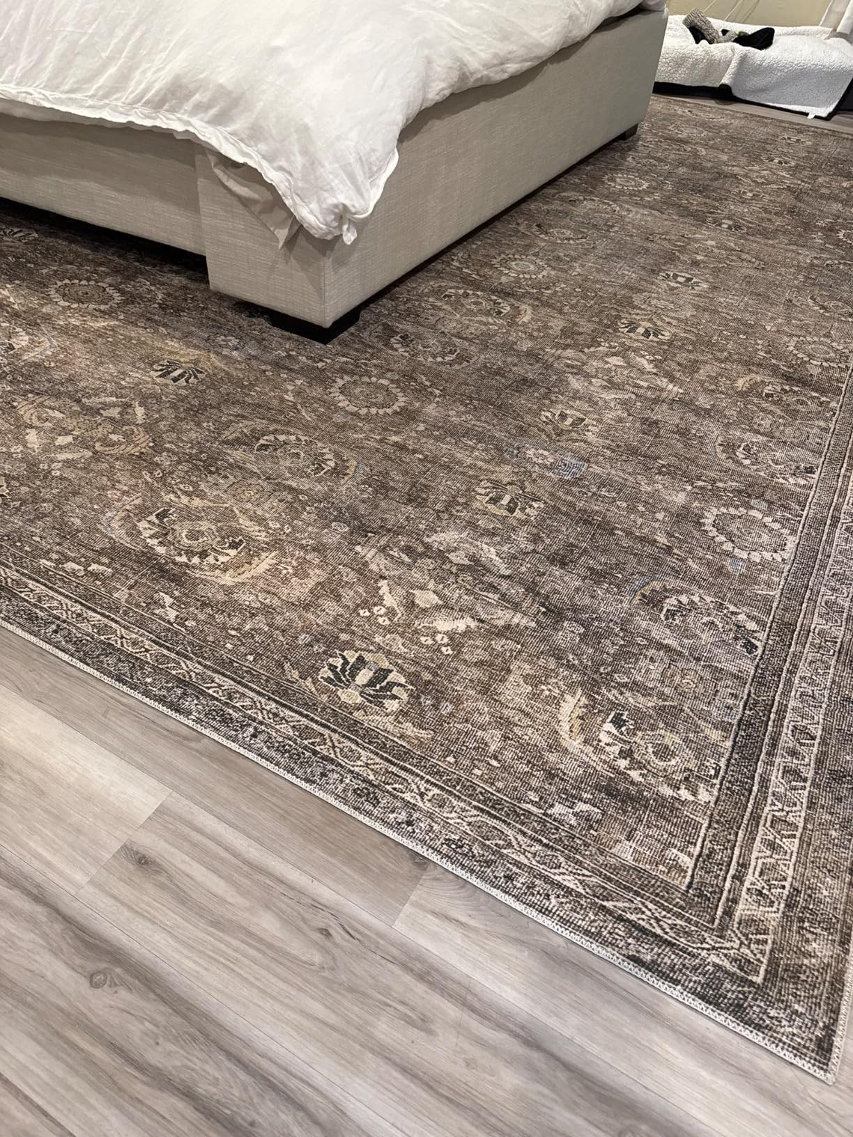 Loloi Layla Collection, LAY-13, Antique/Moss, 7'-6" x 9'-6", .13" Thick, Area Rug, Soft, Durable,... | Amazon (US)
