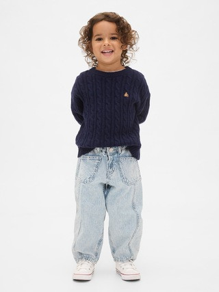 Baby & Toddler Denim Stripe Horseshoe Jeans | Gap (US)