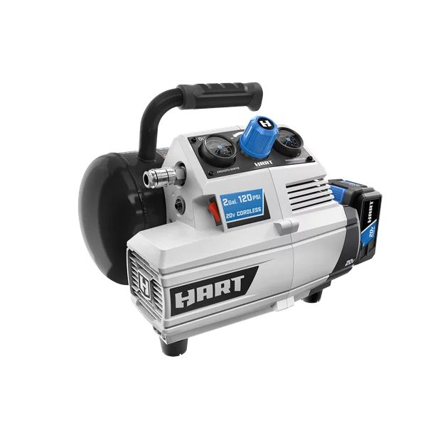 HART 20-Volt 2 Gallon Compressor Kit (1) 20-Volt 4Ah Lithium-ion Battery | Walmart (US)