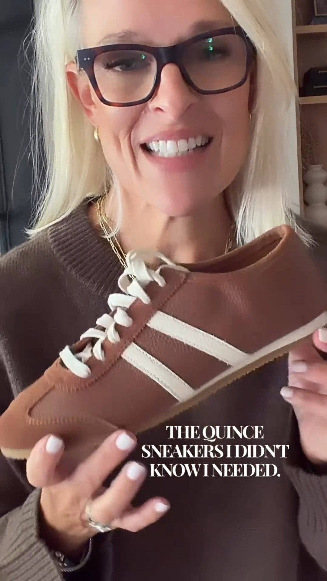 I took a chance on these Quince sneakers, and I’m so glad I did! The rich brown color, low-profile shape, and white stripes give them such a classic look. Even better, they’re comfortable enough for everyday wear. And trust me, my picky feet are not easily impressed!

#LTKootd #LTKOver40