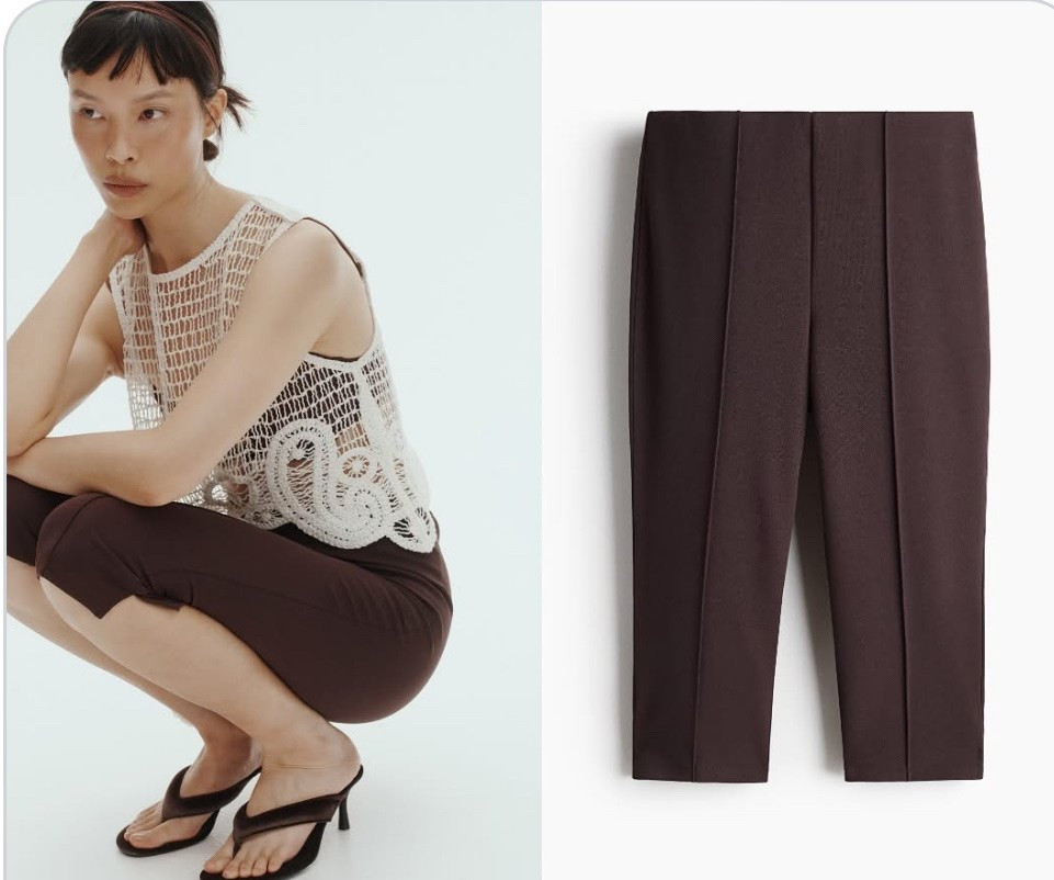 CREASED CAPRI LEGGINGS