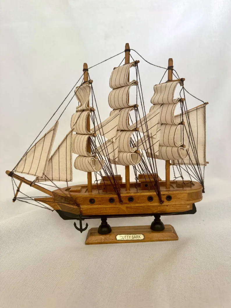 Vintage Wooden Sailboat Model \u201cCutty Sark\u201d | Nautical Decor | Etsy (Global)