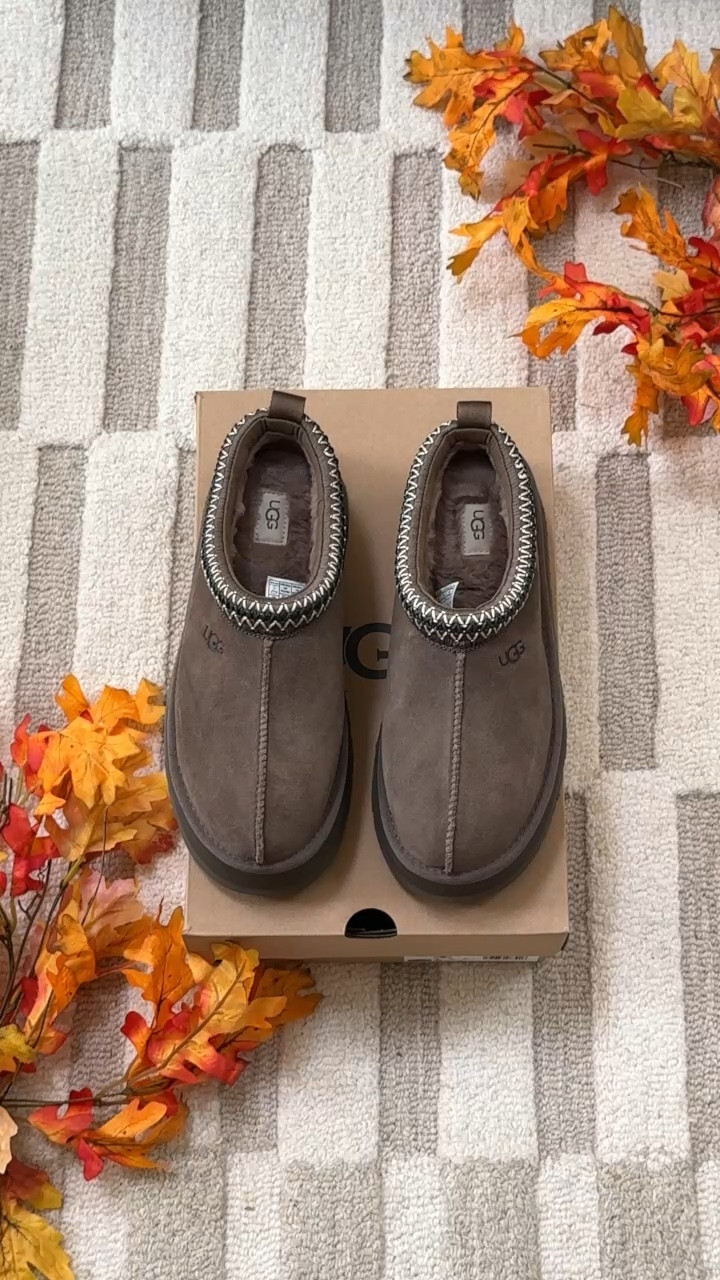 Brown tazz and chestnut tazz share the same link! It’s almost ugg season!  I ordered these early because they always sell out. 🤎🐿️ I looooove the dark brown hickory tazz this year!! 

#LTKSeasonal #LTKVideo