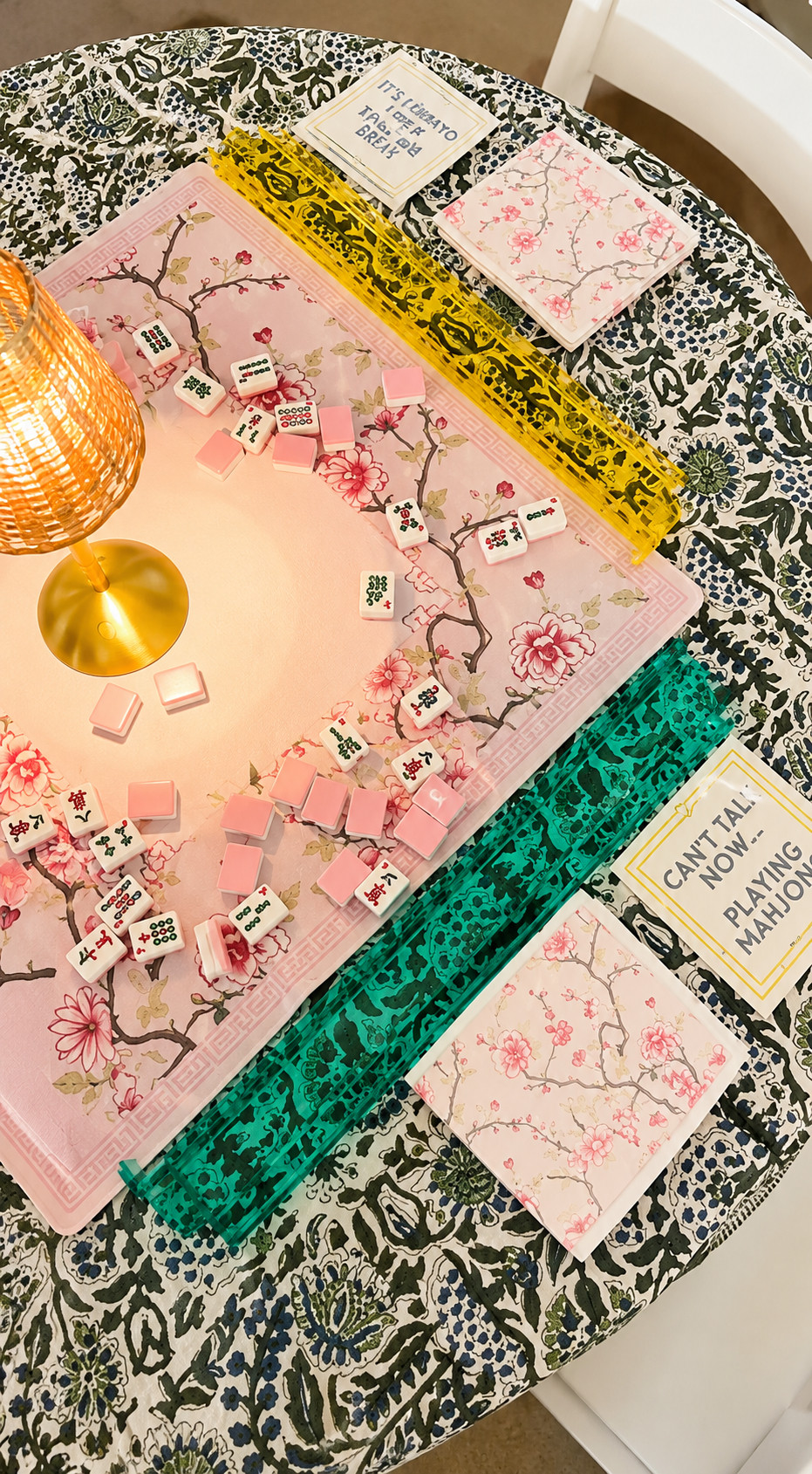 Host the Cutest Mahjong Party 🎀 Pink + Playful Game Night Setup Turn your game day into the ultimate aesthetic moment with this adorable Mahjong setup! From the pink striped tablecloth to the colorful tiles and chic drinkware, this setup is perfect for hosting a fun, girly Mahjong party at home. Whether you're planning a brunch, girls' day, or cozy game night, this modern living room vibe creates the cutest and most inviting atmosphere. Add snacks, cute cocktails, and your besties for the perfect hosting moment everyone will love! #mahjongparty #mahjongnight #girlyparty #hostingtips #partyideas #gamenightideas #pinkaesthetic #cuteparty #tablesetting #partydecor #girlsnight #brunchideas #homeentertaining #aestheticdecor #modernlivingroom #entertainingathome #hostesswiththemostess #pinterestinspo #partysetup #funwithfriends