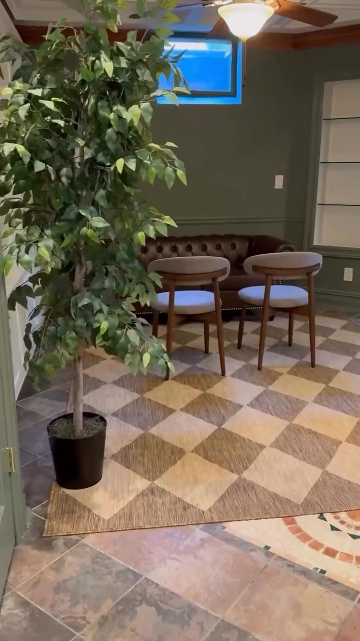 Lounge makeover in progress...
Paint cans out, mood boards open, and I finally committed to the green wall.
Tell me why this already feels a little too grown-up for my basement.
More updates coming once I figure out the rest of this bar situation.

#loungemakeover #homereno #homeinspo #barmakeover