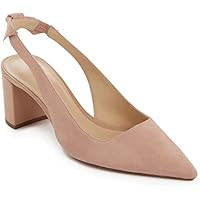Juliet Holy Womens Pumps Pointed Toe Slip on Slingback Cute Bowknot Classic Chunky Block Heels | Amazon (US)