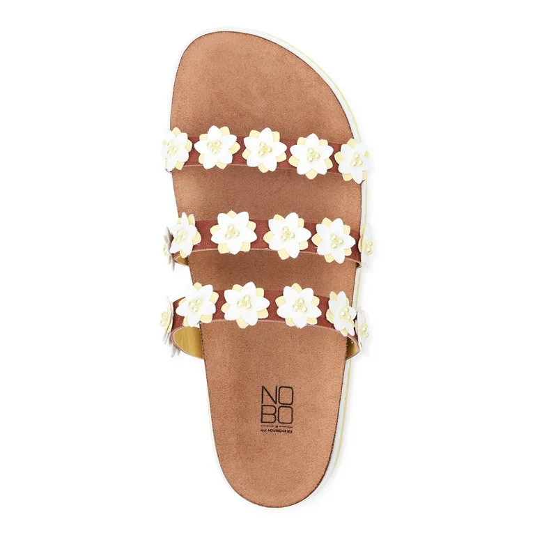 No Boundaries Women's Footbed Sandal | Walmart (US)