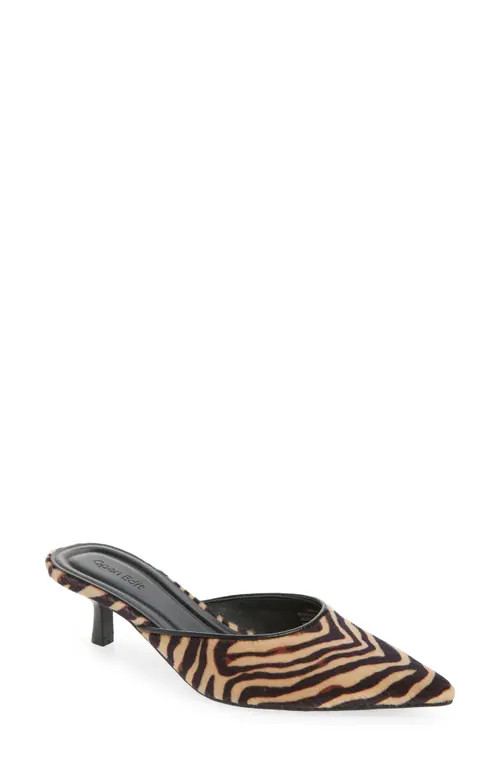Open Edit Carmen Mule Pump in Tan Tiger at Nordstrom, Size 10 | Nordstrom