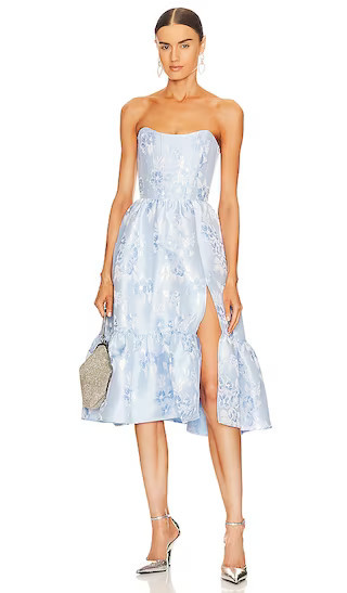 V. Chapman Virginia Strapless Gown in Baby Blue. - size 0 | Revolve Clothing (Global)