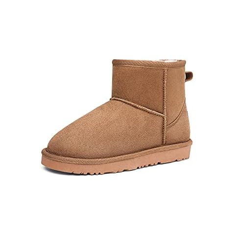 DREAM PAIRS Toddler Boys Girls Faux Fur Lined Ankle Snow Boots Kids Winter Shoes | Amazon (US)