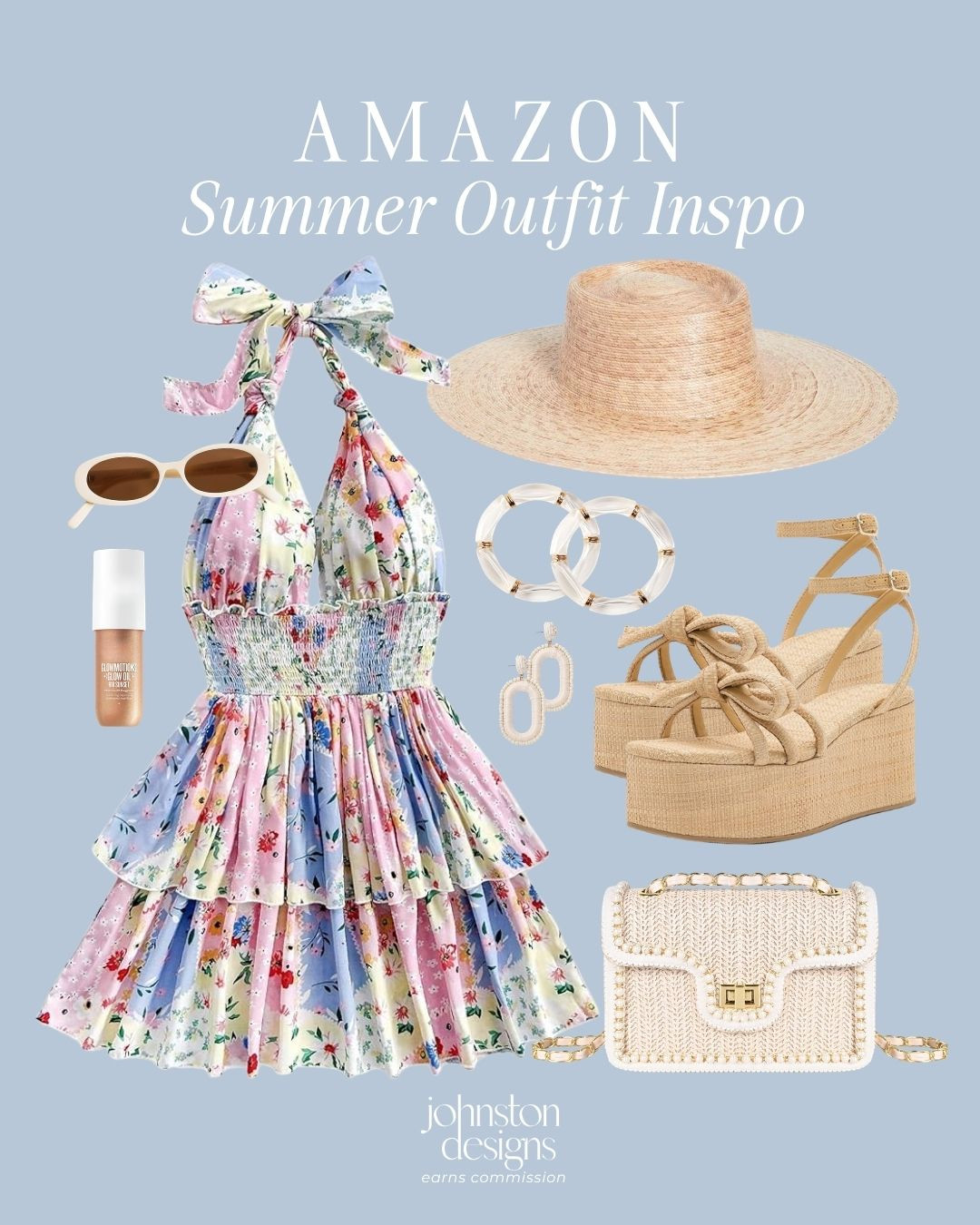 Amazon summer outfit inspo 🌸 This floral mini dress with raffia wedges, straw hat, woven bag and neutral accessories is so cute for vacation, brunch, beach trips or resort nights.

Amazon style, amazon fashion, summer dress, floral mini dress, vacation outfit, resort wear, beach vacation, raffia wedges, straw hat, woven bag, neutral accessories, summer outfit inspo, amazon finds, warm weather style, brunch outfit
 

 #LTKootd #LTKSeasonal