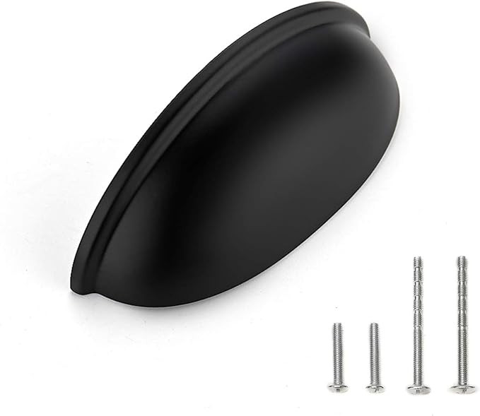 Ravinte 10 Pack 3" Drawer Pulls Flat Black Cabinet Pulls Kitchen Hardware Cabinet Handles Drawer ... | Amazon (US)