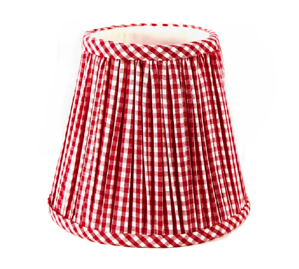 Maison Maison Portable Lamp Gingham Shades | Pottery Barn (US)