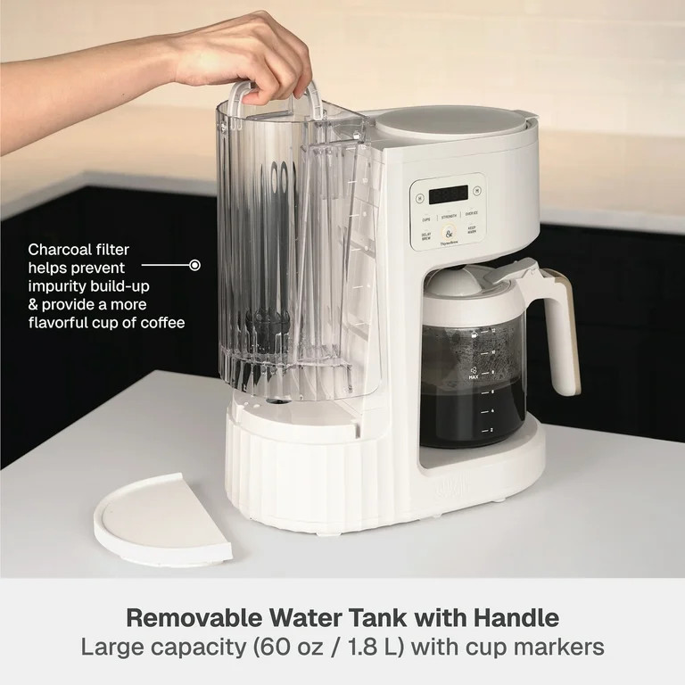 Thyme & Table Drip Coffee Maker, Sand White | Walmart (US)